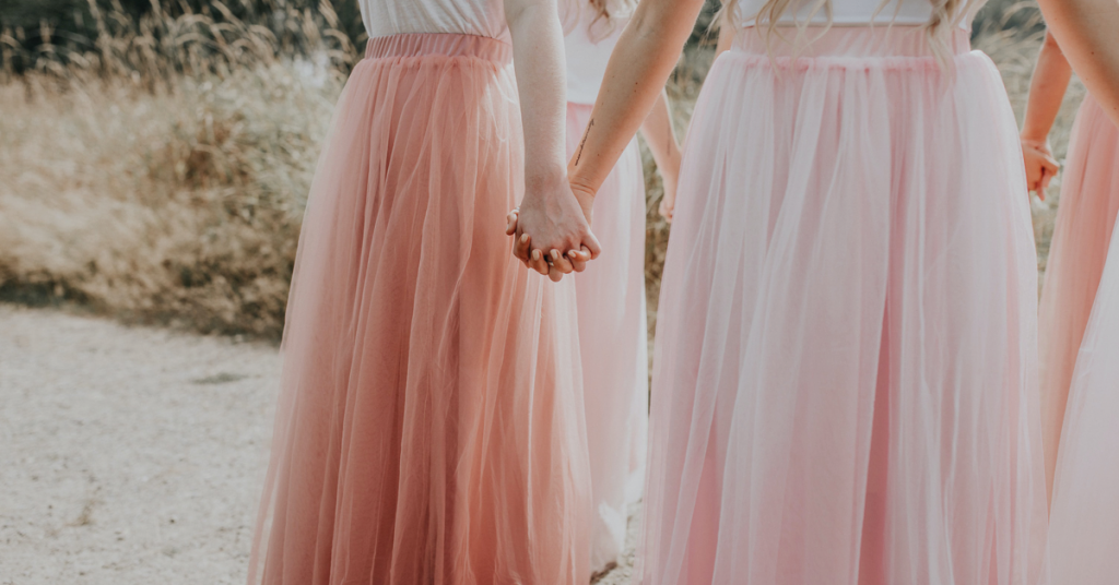 Bridesmaid and flower girls dresses at Honiton dressmaker
